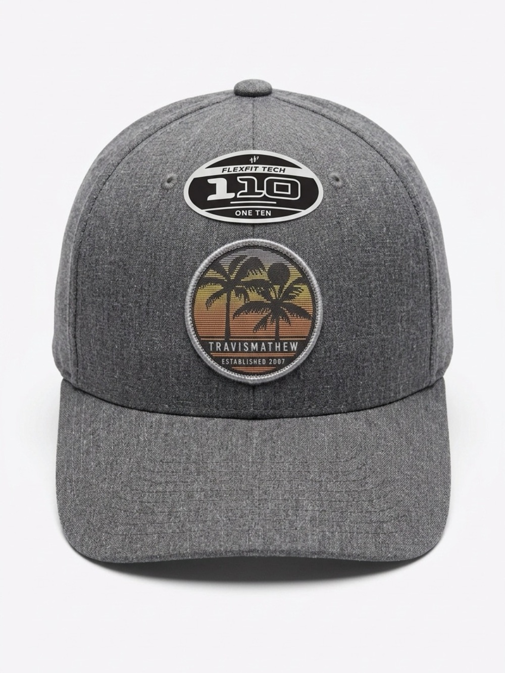 Travis Mathew Charcoal Palm Sunset Patch Hat